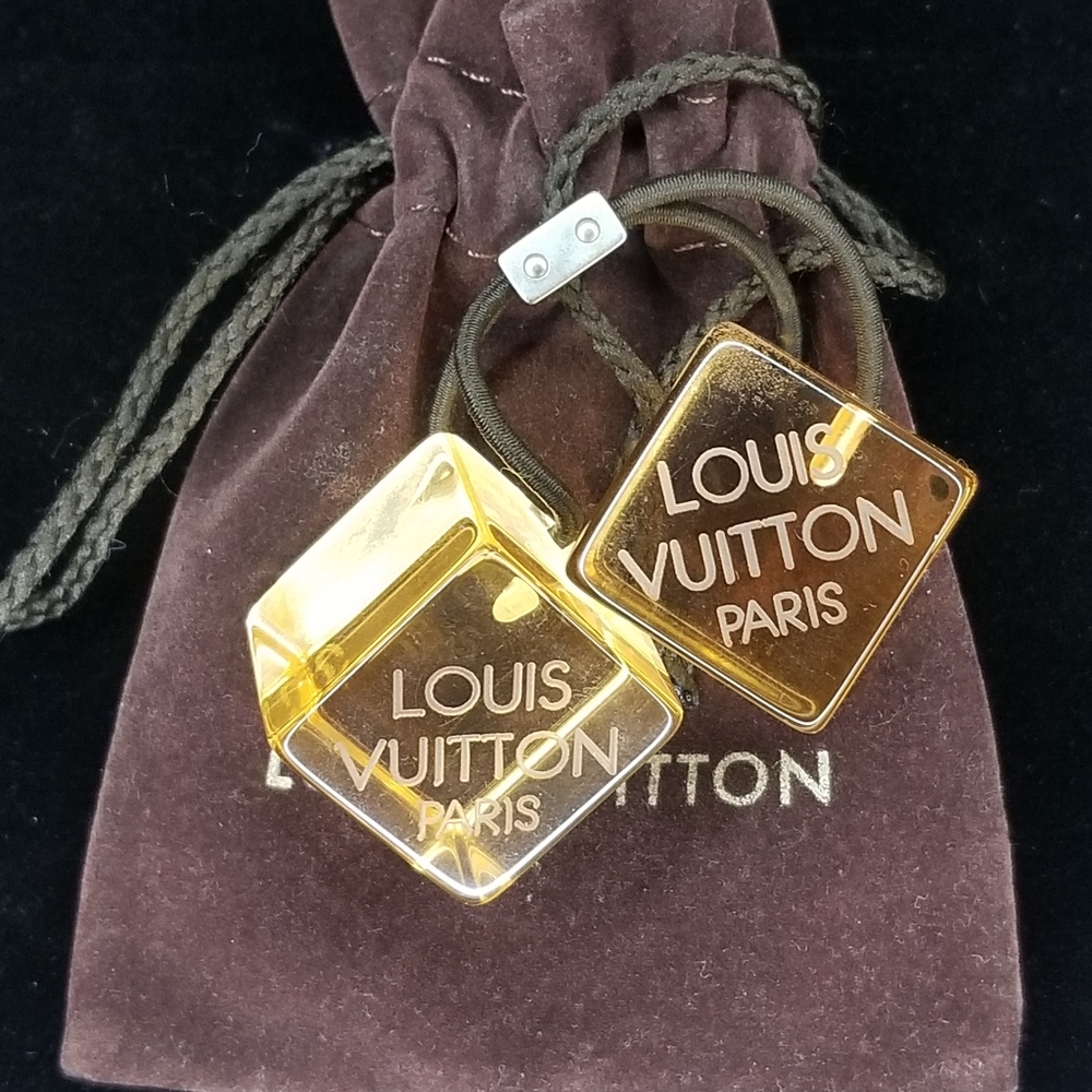 SOLD Louis Vuitton Cube Hair Tie